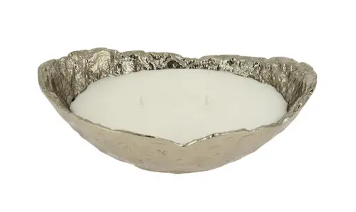 Pour mieux équiper votre jardin：Bougie parfumée 2 mèches dans coupelle dorée Olympe - 300 g