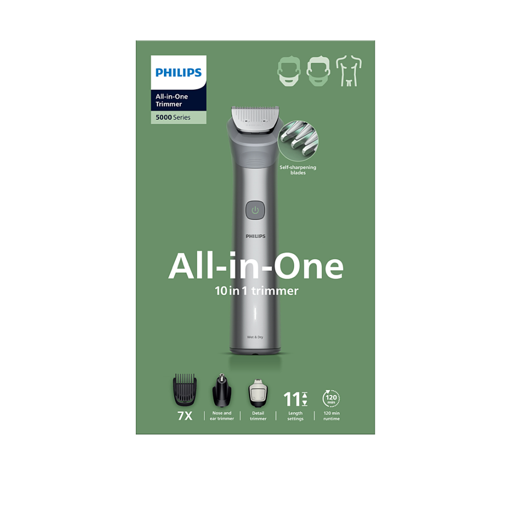 Tondeuse multifonctions Philips Series 5000 MG5921/15 – Outillage de jardin