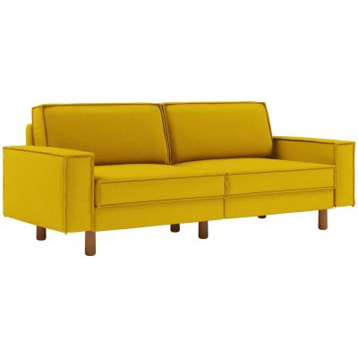 Canapé 3 places en tissu Sparrow (Jaune)