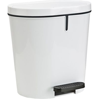 Zamora Poubelle à pédale 8L Zamora (Blanc)
