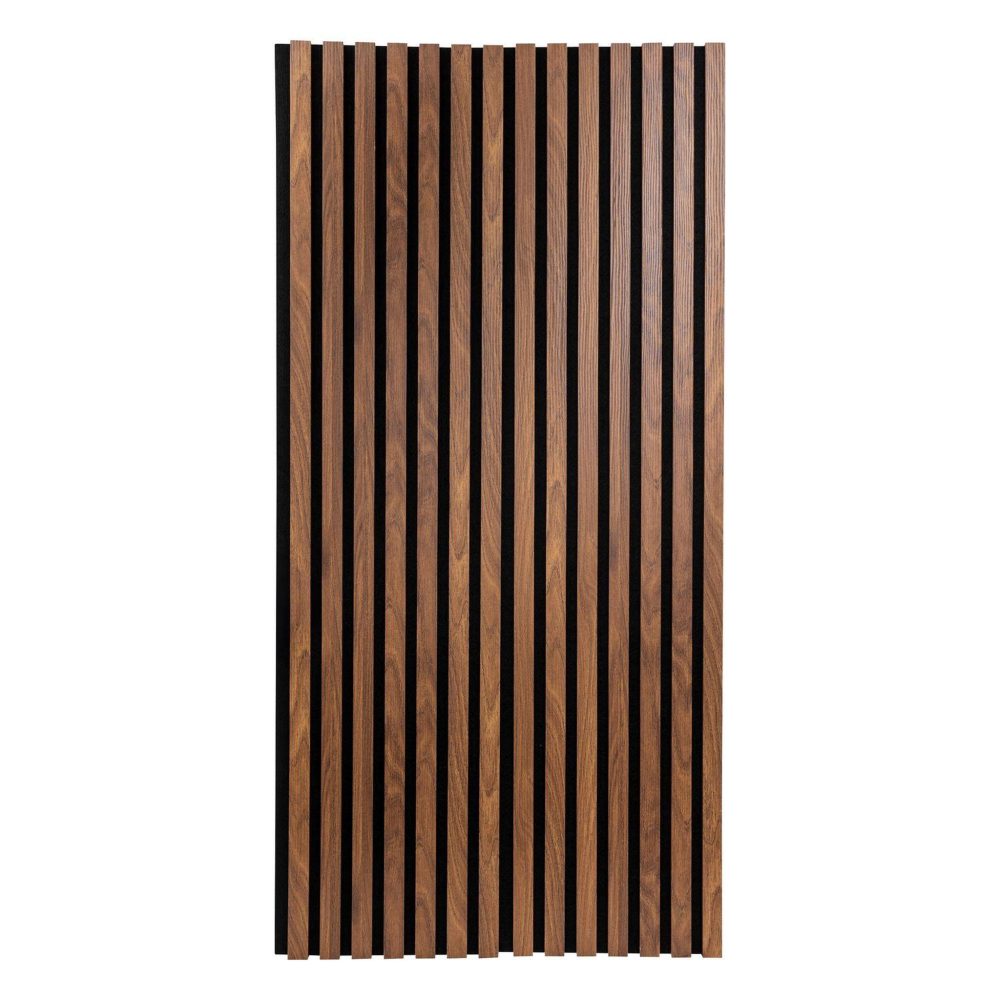 TOILINUX Lot de 4 panneaux décoratifs tasseaux de bois colva - marron foncé – Matériel de jardin