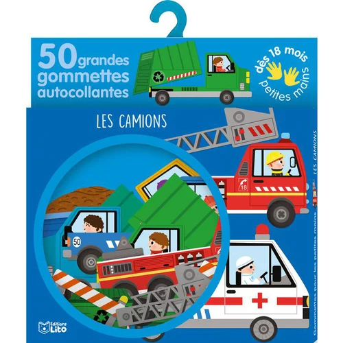 Pratique jardin：Les Camions Gommettes Petites mains 18 mois Éditions Lito