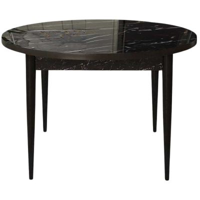 Table de repas ronde Rox (Noir marbré)