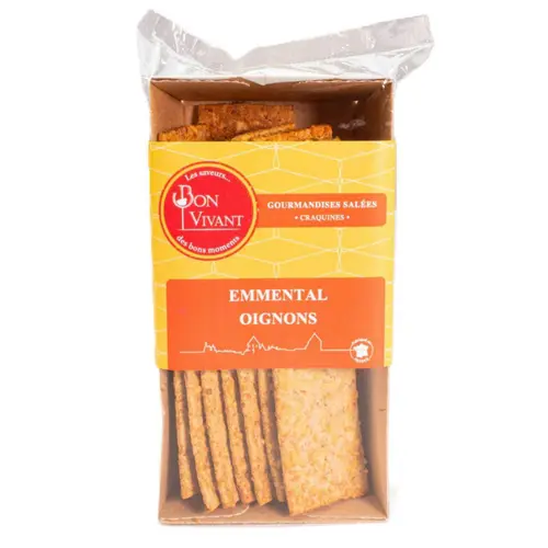 Jardin & idées：Craquines apéritives emmental oignons Bon Vivant - 80 g