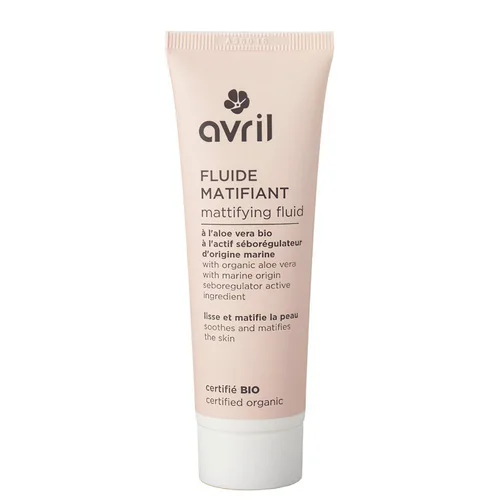 Au service de votre jardin：Fluide matifiant à l'aloe vera Bio Avril - 50 ml