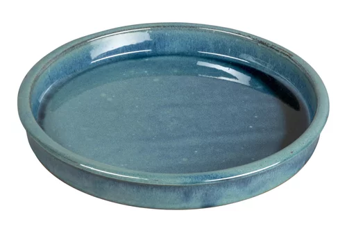 Jardin quotidien:Soucoupe en grès émaillé bleu turquoise Passion for Pottery Shanghaï - Ø 25 cm