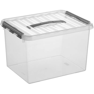 Boîte de rangement en plastique Q-line (22 litres)