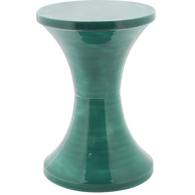 Tabouret en métal émaillé Tam Tam (Vert emeraude)