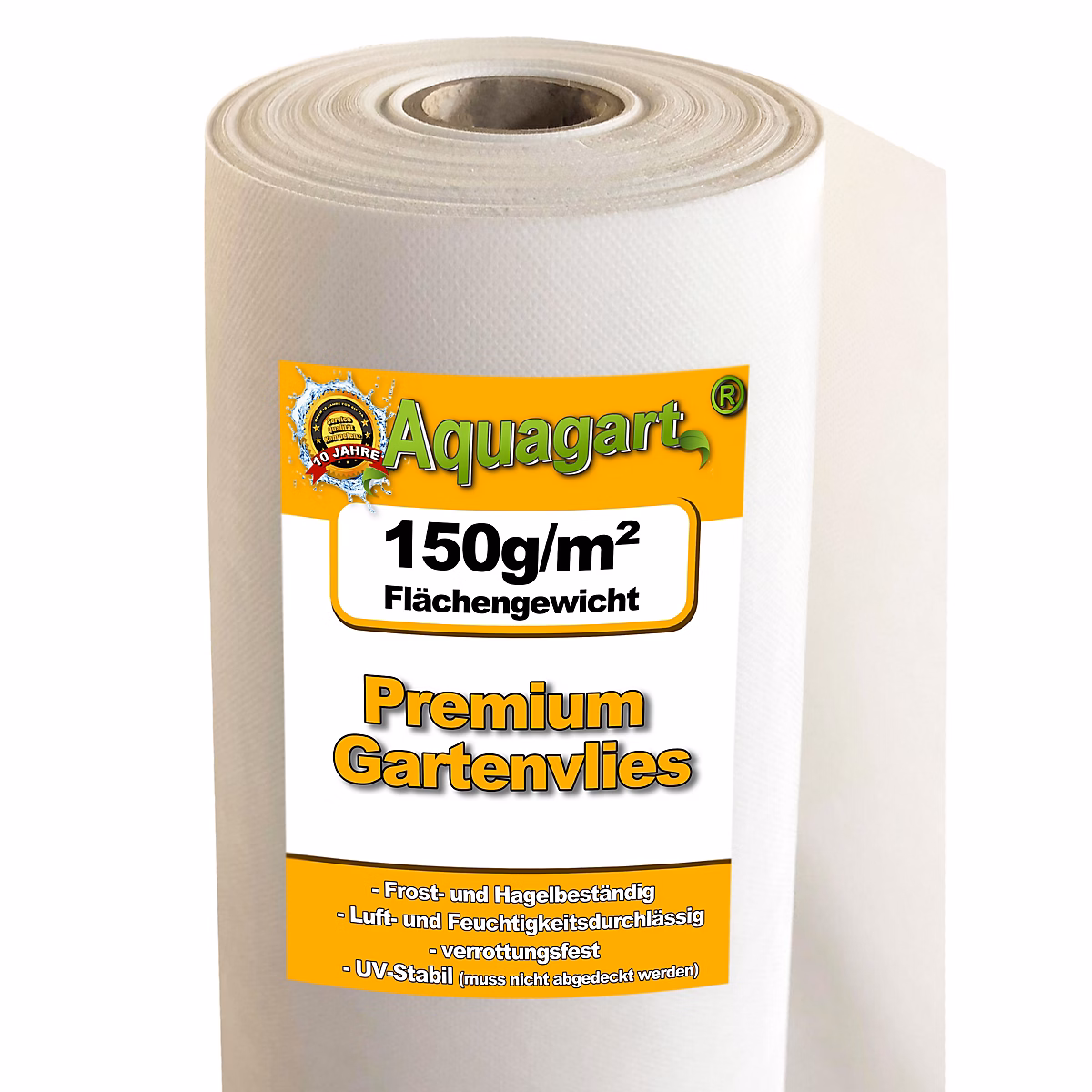 65 m² film de paillage | bâche anti – mauvaises herbes – 150 g / m² blanc 1 m Aquagart