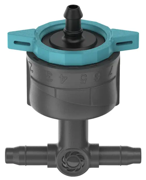 Une idée pratique pour le jardin：Goutteur en ligne réglable et régulateur de pression coloris multicolore boîte de 5 Gardena - 1 à 8 L/H