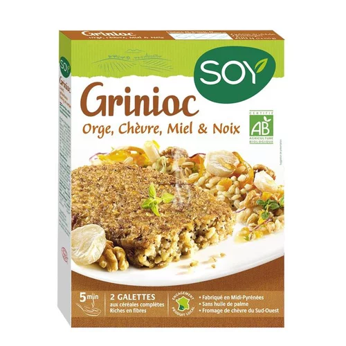 Nature jardin:Grinioc orge chèvre miel noix Soy 2 x 100 g