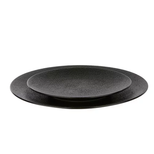 Pour un extérieur à votre image：Assiette à dessert Vesuvio noire Ø 20,5 cm