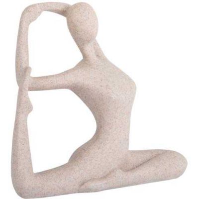 Statue en polyrésine Yoga Bow (Gris clair)