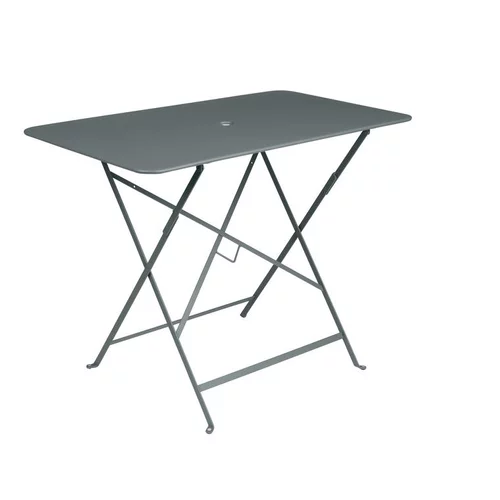 Pour donner du style au jardin:Table pliante en acier coloris gris orage Bistro Fermob - 97 x 57 x 74 cm