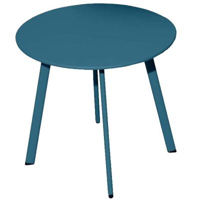 Table basse de jardin en acier Massai 40 cm (Bleu)