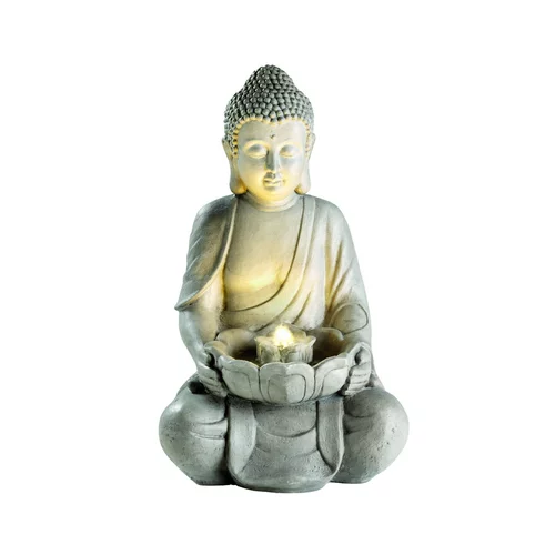 Choix utile：Fontaine LED avec statue de bouddha grise 34 x 42 x 71 cm