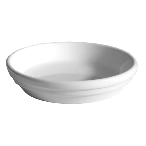 Conçu pour vos extérieurs：Soucoupe pot horticole blanc Ø 12 x H2,5 cm