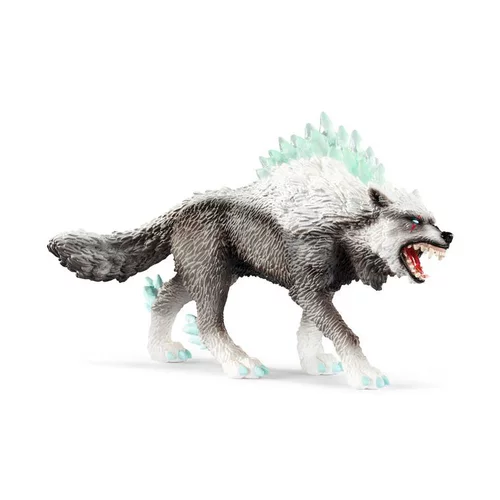 Jardin à organiser:Figurine Loup des neiges plastique 15x18x8,2 cm 7-12 ans