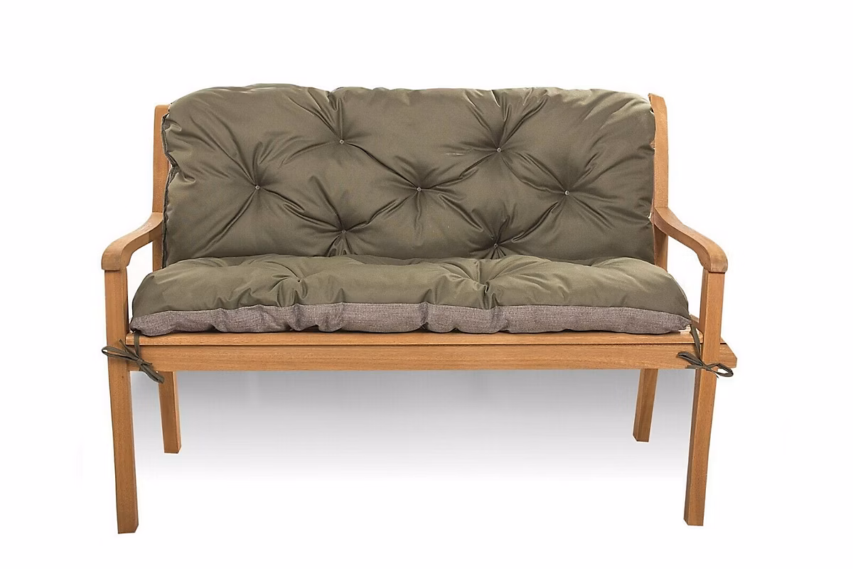 Coussin pour banc de jardin 120 × 60 × 50cm – coussin de banc de jardin Vert coussin de banc extérieur, coussin de balançoire