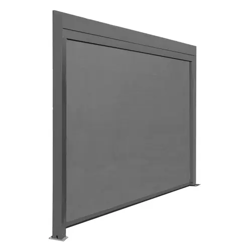 Extérieur déco:Rideau extérieur pour pergolas bioclim coloris gris - 4 m