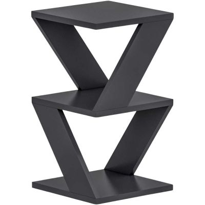 Bout de canapé en aggloméré Albeni (Anthracite)
