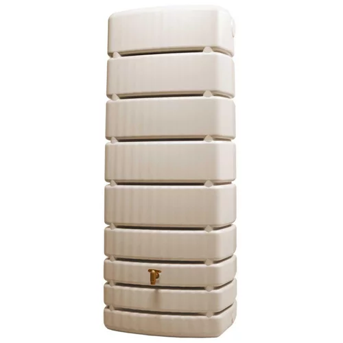 Bien dehors：Cuve murale avec robinet coloris sable Graf Slim – 500 L