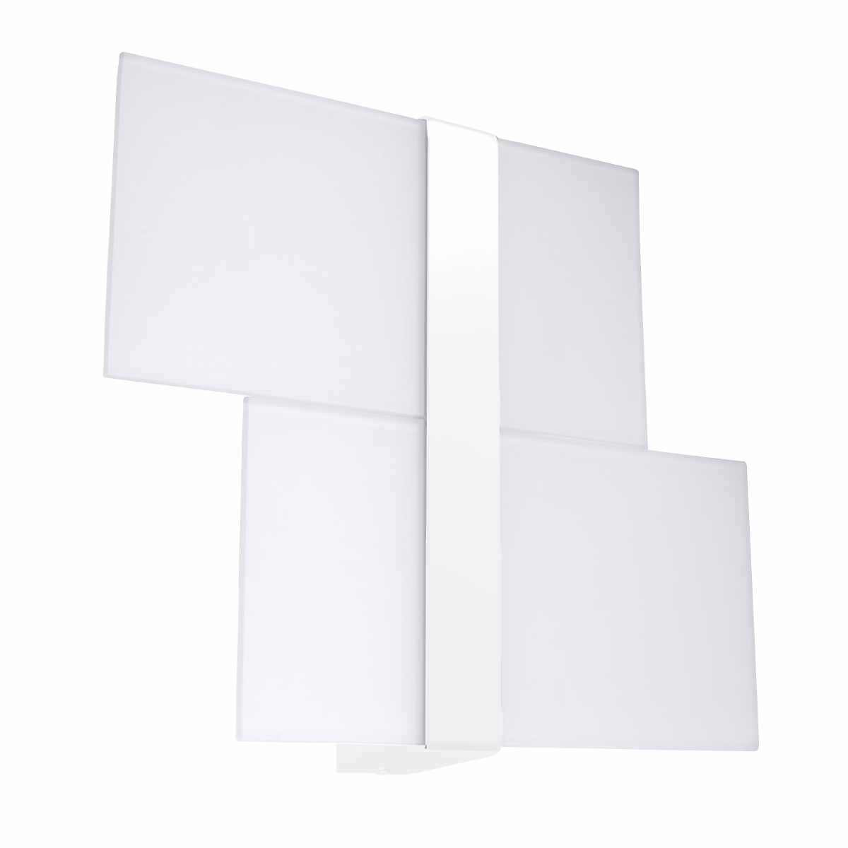 Applique en acier/verre 2 lampes 39 × 6 × 28cm Sollux