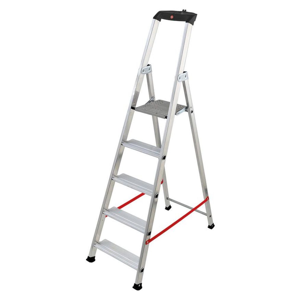 HAILO Escabeau professionnel pliable en aluminium 5 marches larges hailo alu pro – Matériel de jardin