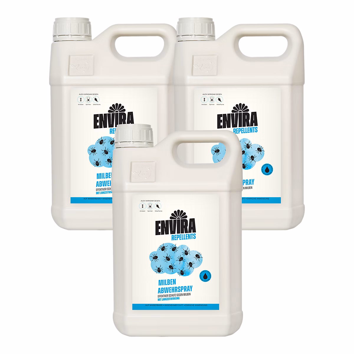 Envira Spray Anti-Acariens Pack Avantage – Protection Rapide et Efficace 3 × 5L