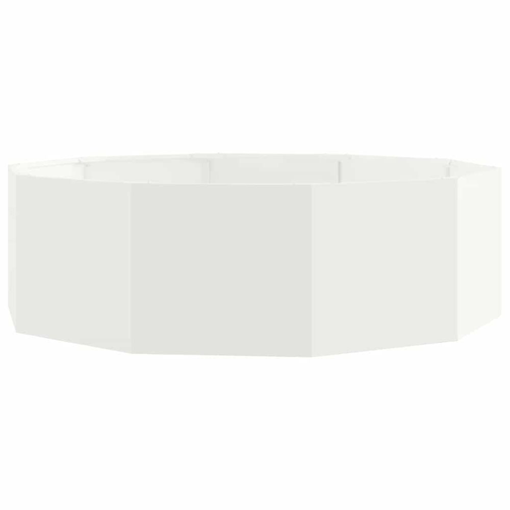 vidaXL Jardinière Blanc 120 x 120 x 35 cm Acier