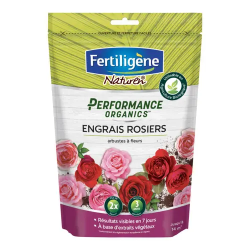 Moderne jardin:Fertilisant pour engrais rosiers Performance Organics Fertiligène - 700 g