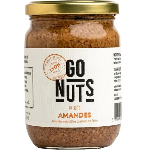 Une touche extérieure:Purée d'amandes complètes toastées Go nuts - 270 g