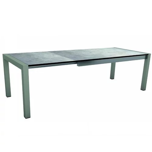 Jardin et confort:Table coloris jaune en aluminium Stern