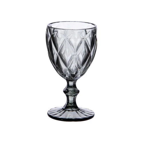 Pour les espaces verts:Verres à pied en verre gris Diamond - 6 x 250 ml