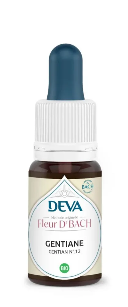 Jardin bien-être：Complément alimentaire fleur de Bach gentiane bio Deva - 15 ml