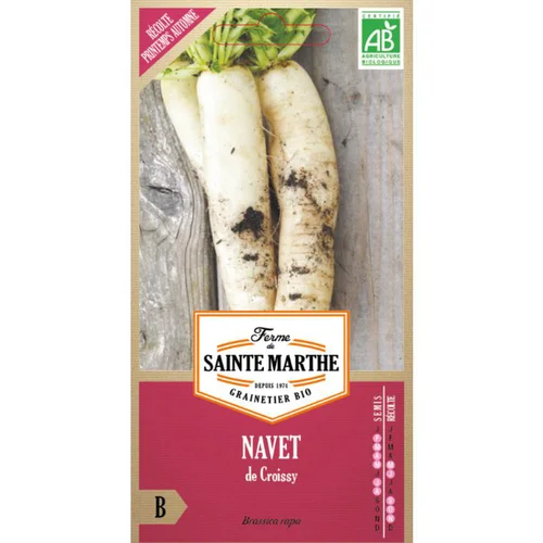 Un atout pour le jardin:Graines de Navet de Croissy bio Ferme de Sainte Marthe - graines à semer