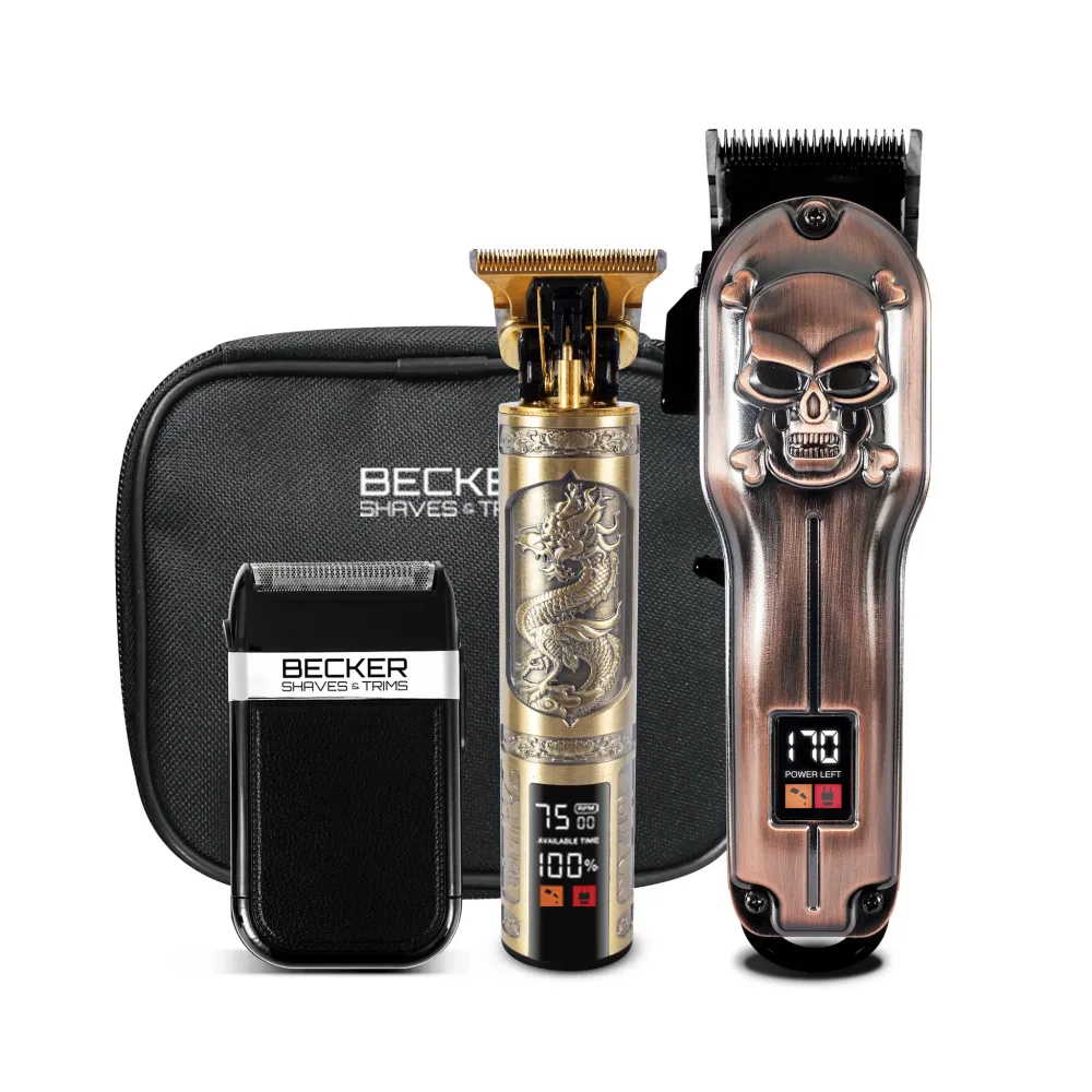 BECKER SHAVES & TRIMS Kit tondeuse et rasoir sans fil STRIMS LAB Multicouleur