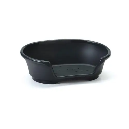 Une sélection pensée pour le jardin:Corbeille pour chien en plastique noir Savic modèle Cosy Air 90 cm (fond du panier) - 104 x 70 x 30 cm