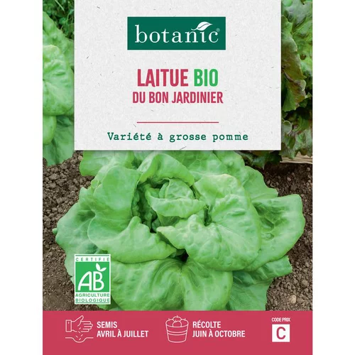 Pour vos espaces：Graines de laitue du bon jardinier bio botanic® - graines à semer