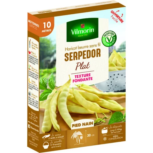 Pour votre confort en extérieur:Graines de haricot nain serpedor Vilmorin - graines à semer