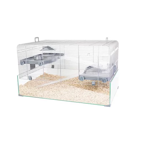 Équipement pour le jardin:Cage pour rongeur coloris gris Zolux Panas Colour 80 – 80 x 50 x 31 cm