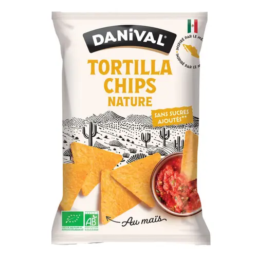 Jardin utile:Tortilla chips bio Danival - 125 g