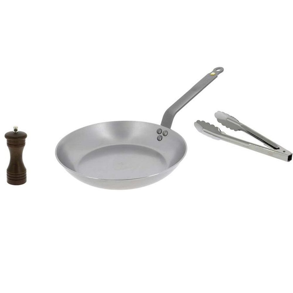 De buyer Box poêle 26 cm + moulin poivre + pince - 5610.03