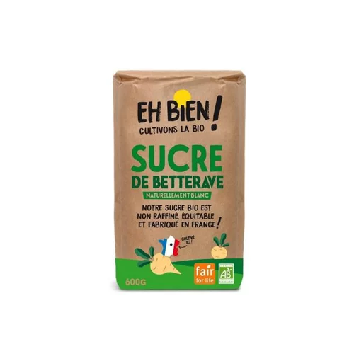 Pour un extérieur plus pratique：Sachet de sucre de betterave Eh bien cultivons la bio ! - 600 g