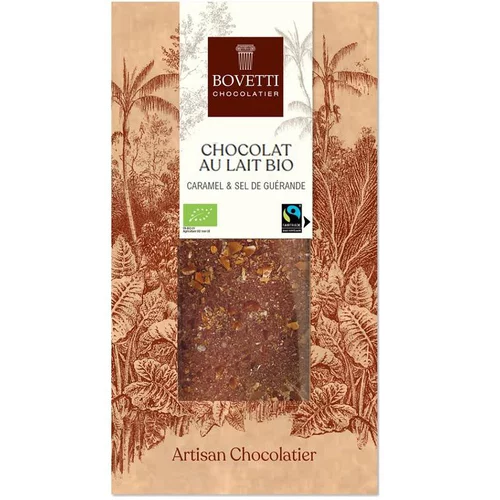 Jardin en extérieur:Chocolat au lait bio caramel et sel - 100 g