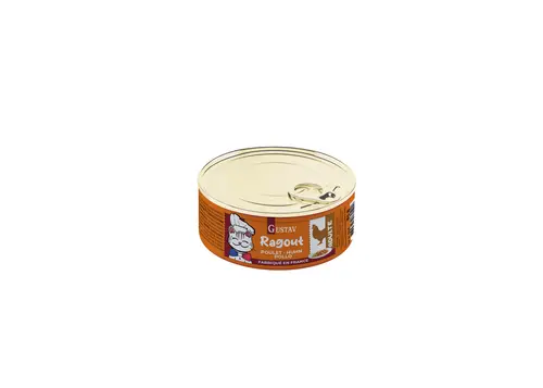 Jardin et idées：Pâtée pour chat adulte ragoût de poulet Bubimex Gustav - 85 g