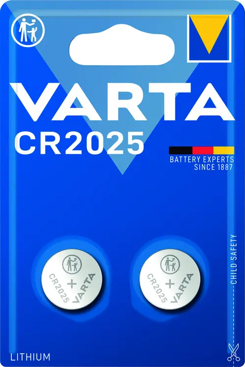 Tendance au jardin：Piles bouton lithium 3 V Varta CR2025 x 2