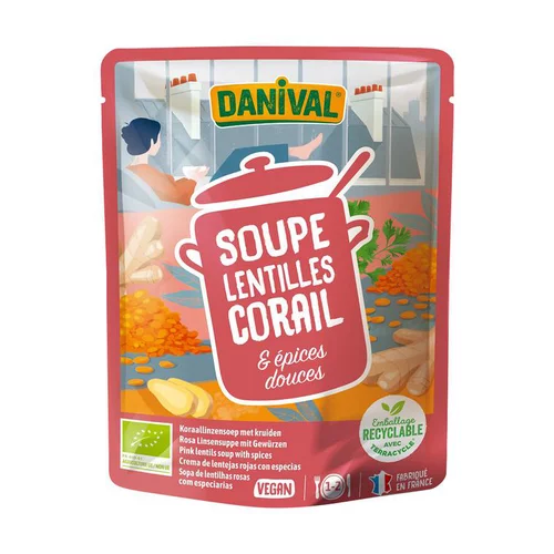 Pour tous vos projets jardin：Soupe bio lentilles corail et épices 50 cl