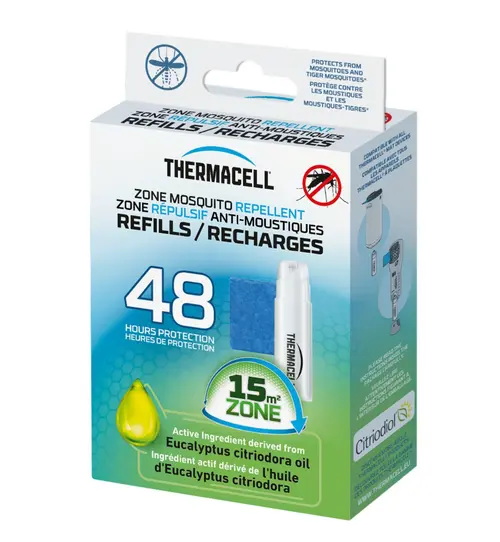 À adopter pour l’extérieur：Lot de 3 plaquettes de recharges repulsives 48h Thermacell - 10,3 x 4,2 x 14 cm
