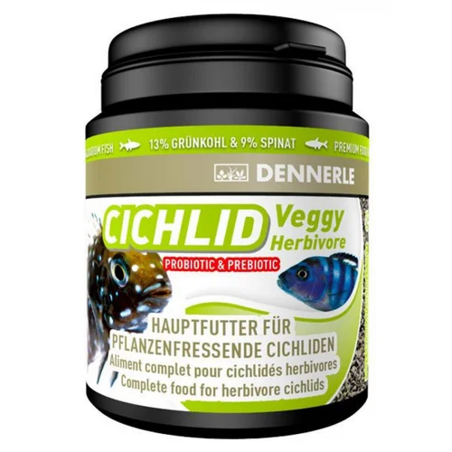 Pour aménager le jardin：Aliment pour poisson herbivore DENNERLE Cichlid Veggy Herbivore - 90g/200ml